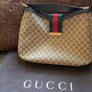 Gucci Bag - Authentic - Large Web Hobo